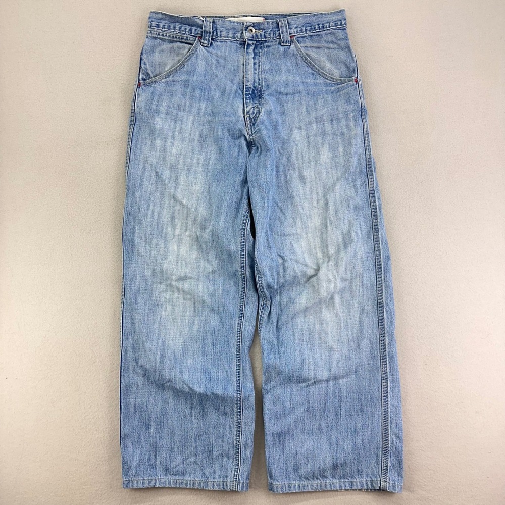 Vintage Y2K Levi's Jeans Men's 32x30 Light Wash Baggy Loose Skater Large Pockets